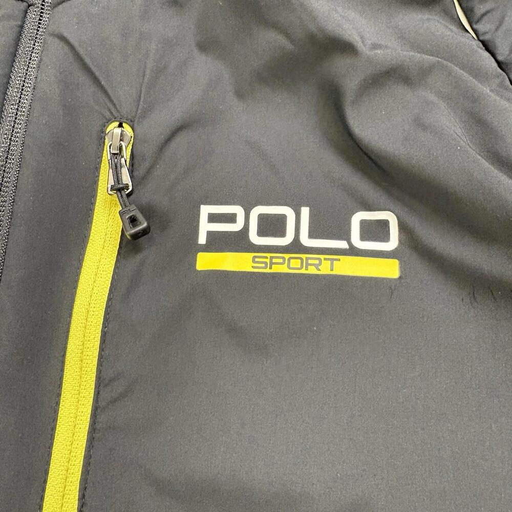 Polo Sport Ralph Lauren Performance Hybrid Tech Jacket Size Large Zip Up Black - Picture 4 of 9